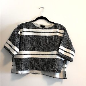 Topshop stripped crop top